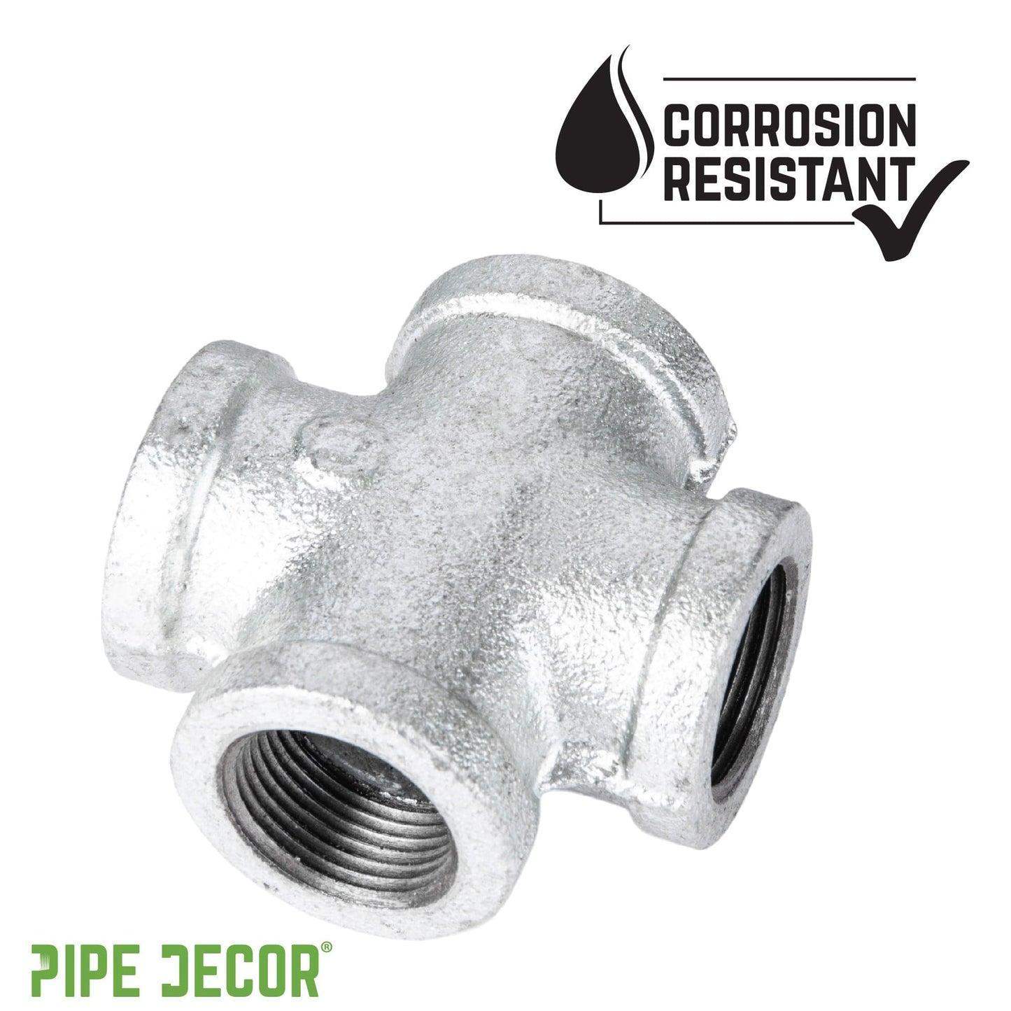 1/4 in. Galvanized Iron Cross