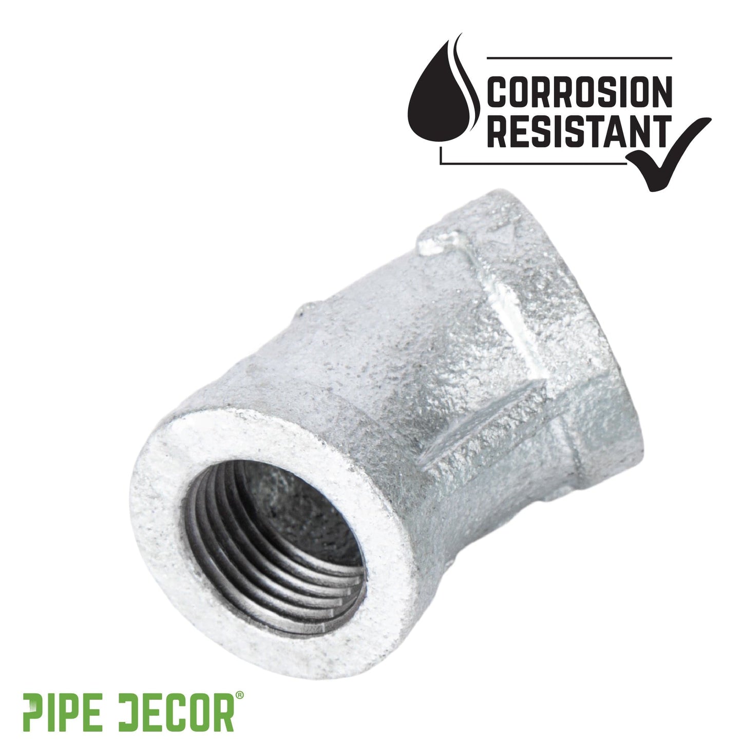 1/4 in.  Galvanized Iron 45 Degree Elbow