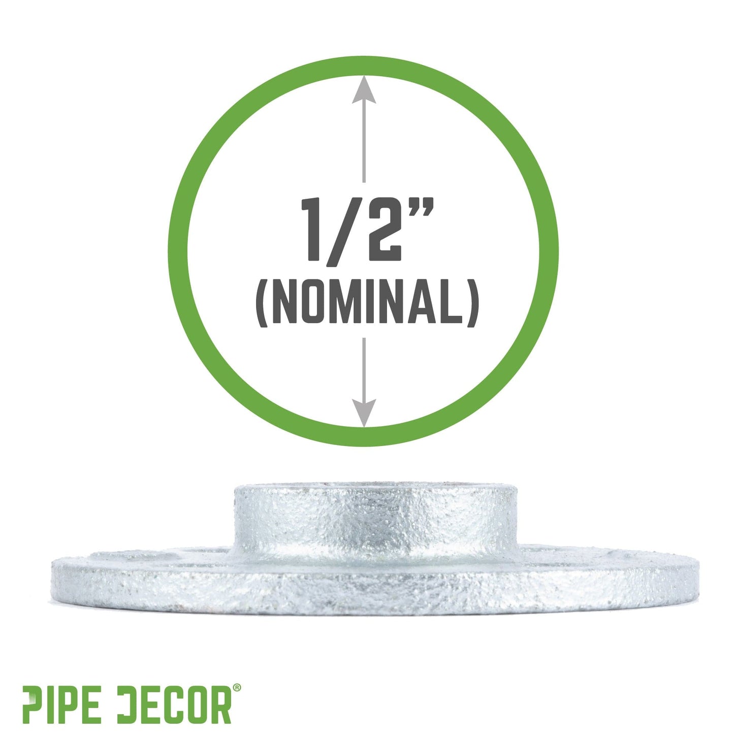 1/2 in. Galvanized Iron Floor Flange