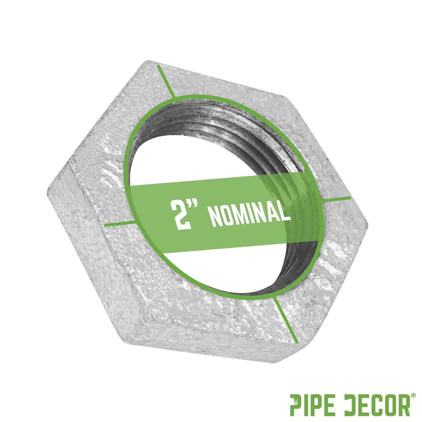 2 in. Galvanized Iron Locknut