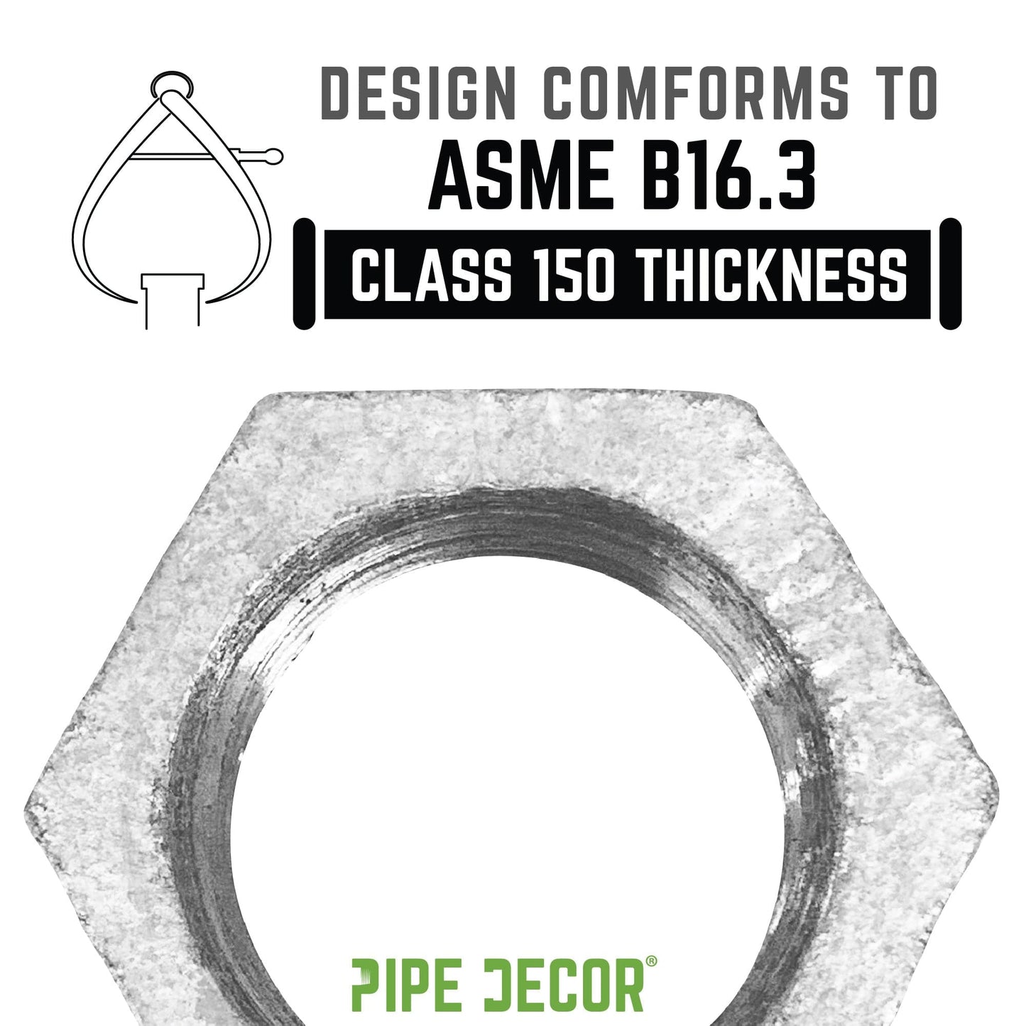 2 in. Galvanized Iron Locknut