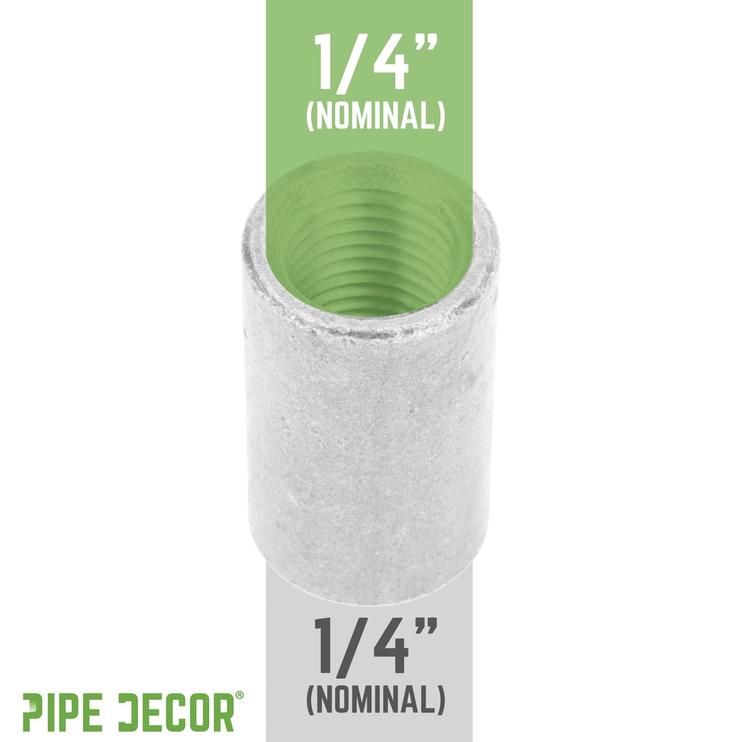 1/4 in. Galvanized Steel Merchant Coupling