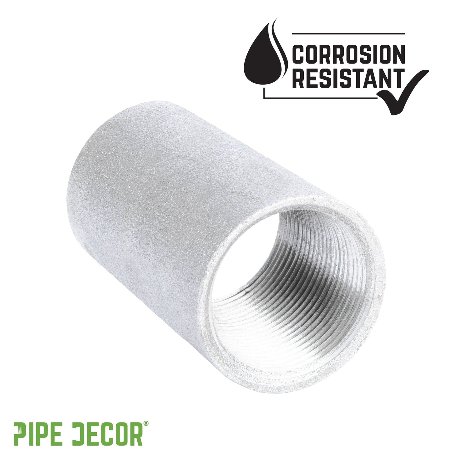 1/4 in. Galvanized Steel Merchant Coupling