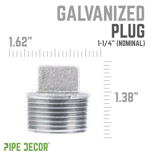 1 1/4 in. Galvanized Iron Plug