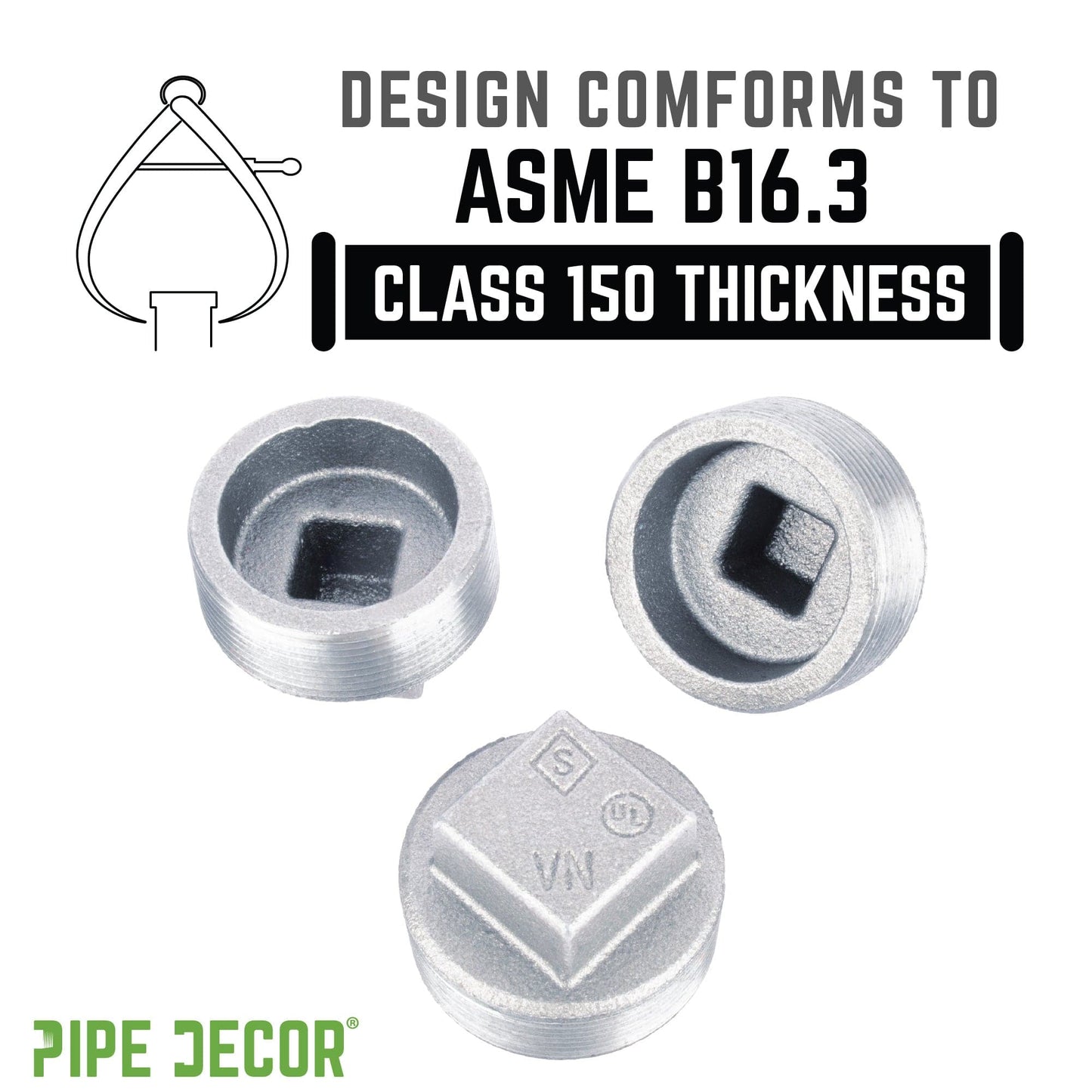 2 in. Galvanized Iron Plug