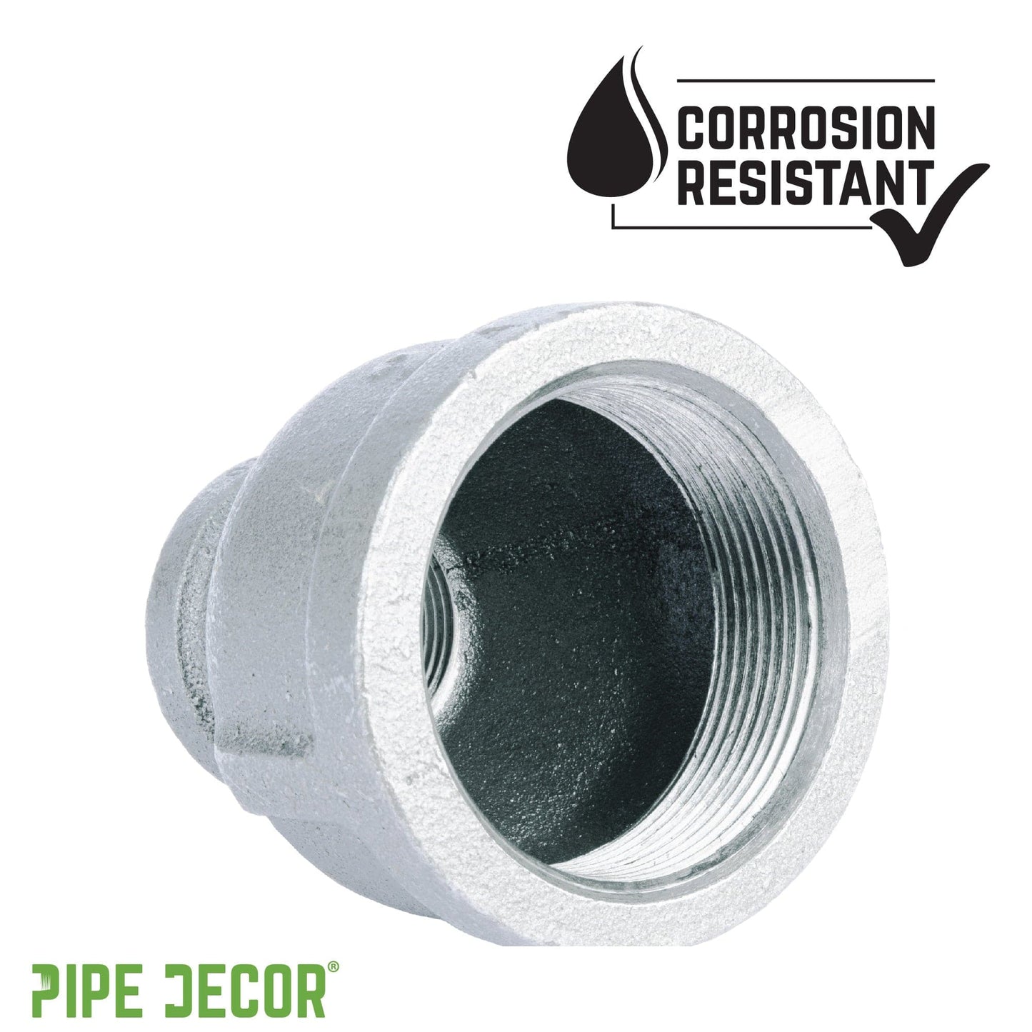 1 1/2 in. x 3/4 in. Galvanized Iron Reducing Coupling