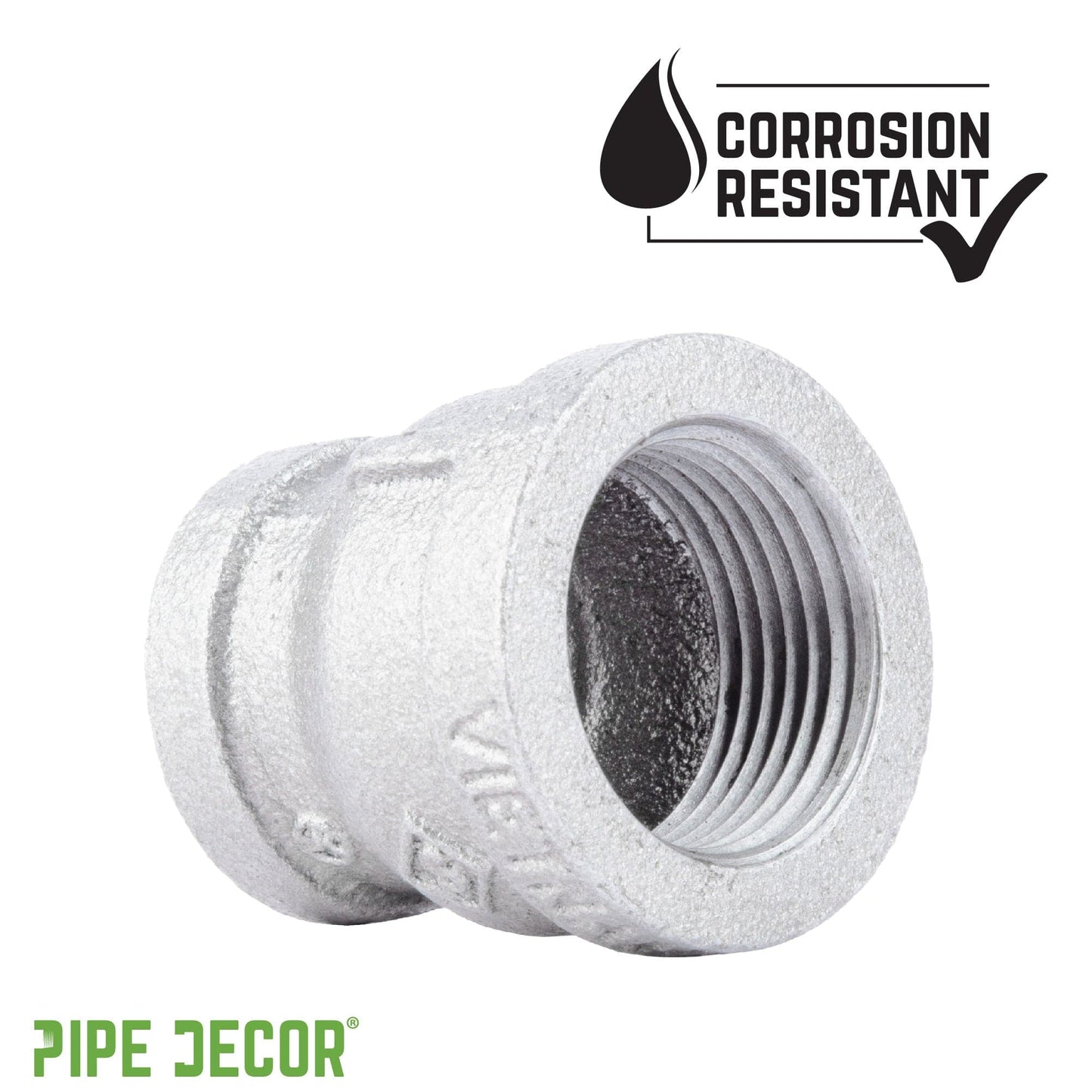 1 1/4 in. x 1 in. Galvanized Iron Reducing Coupling