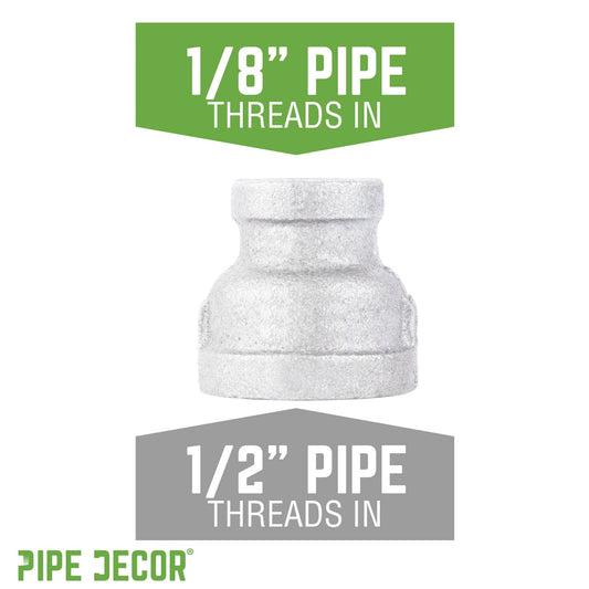 1/2 in. x 1/8 in. Galvanized Iron Reducing Coupling