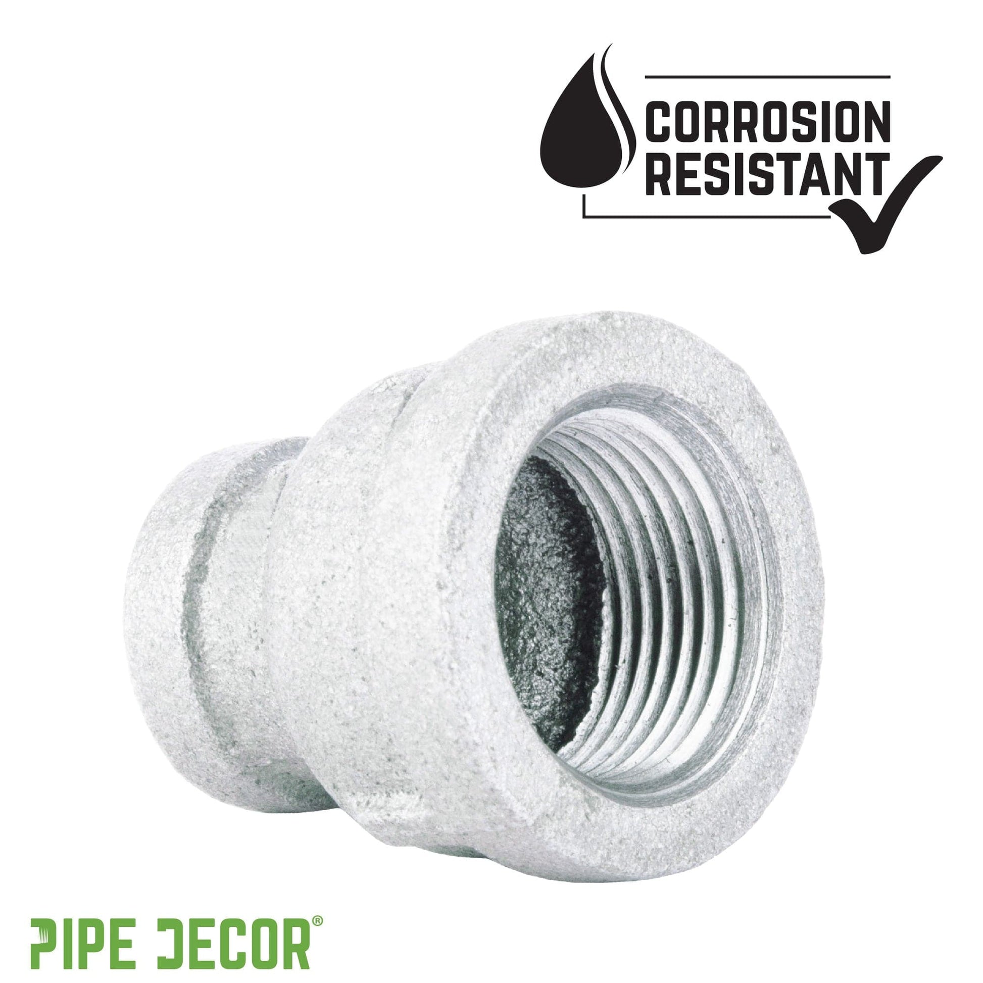 1/2 in. x 1/8 in. Galvanized Iron Reducing Coupling