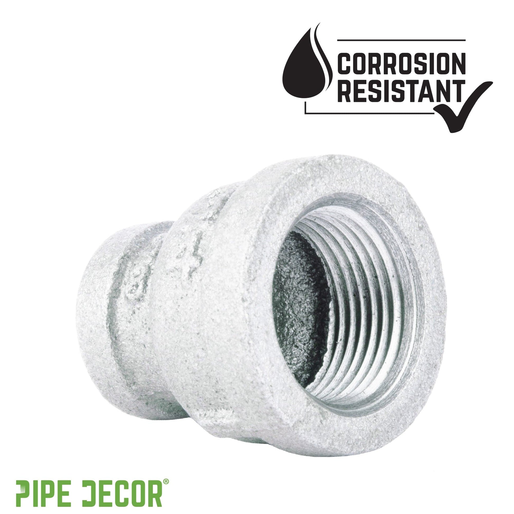 3/4 in. x 3/8 in. Galvanized Iron Reducing Coupling