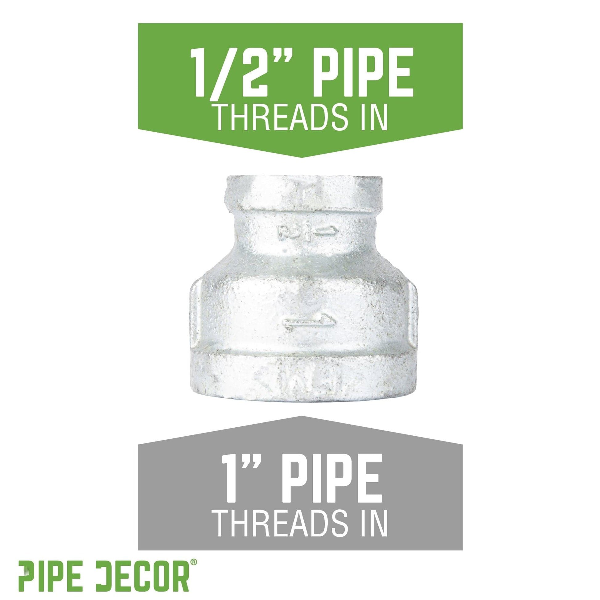1 in. x 1/2 in. Galvanized Iron Reducing Coupling