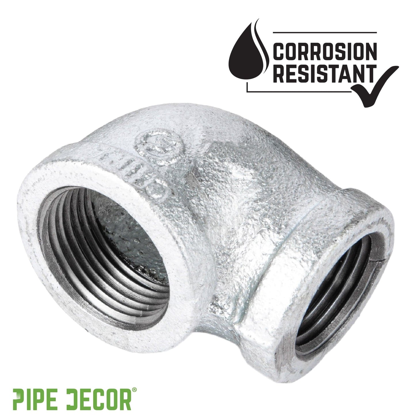 1 1/2 in. x 1 1/4 in. Galvanized Iron Reducing Elbow