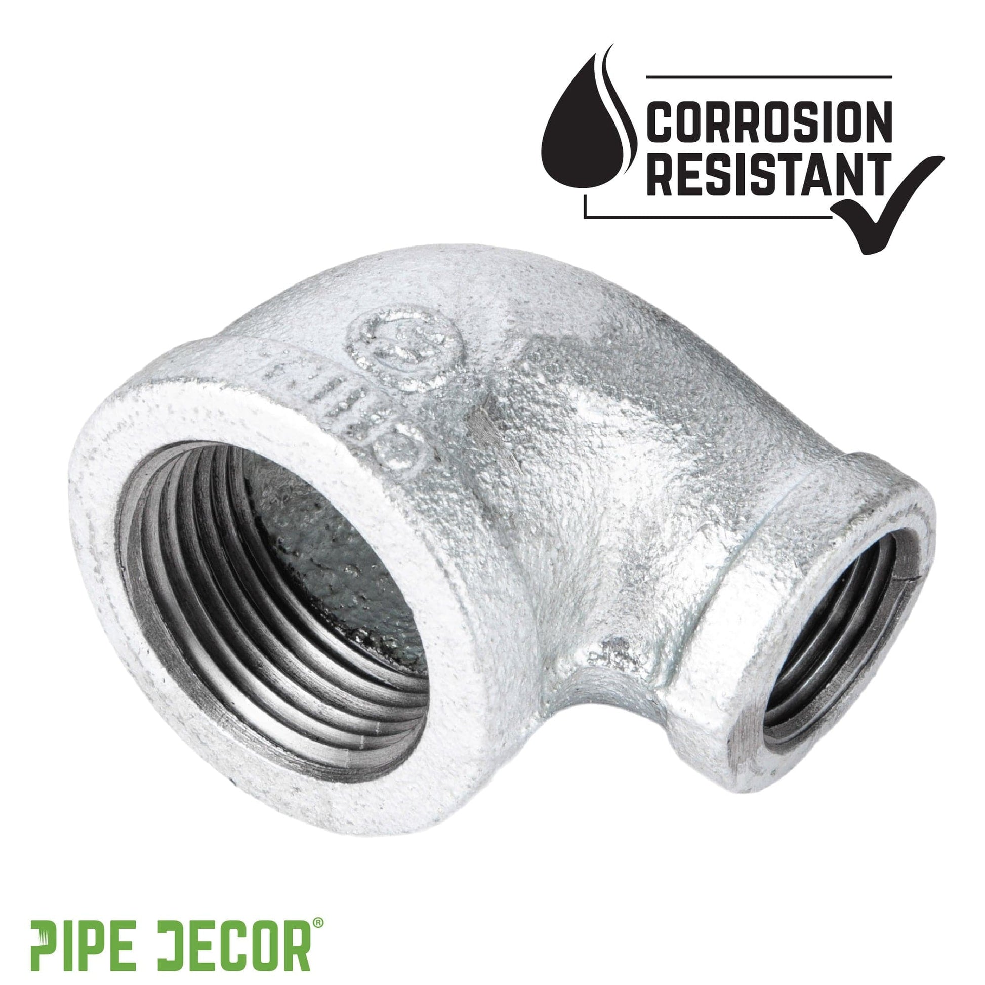 1/2 in. x 3/8 in. Galvanized Iron Reducing Elbow