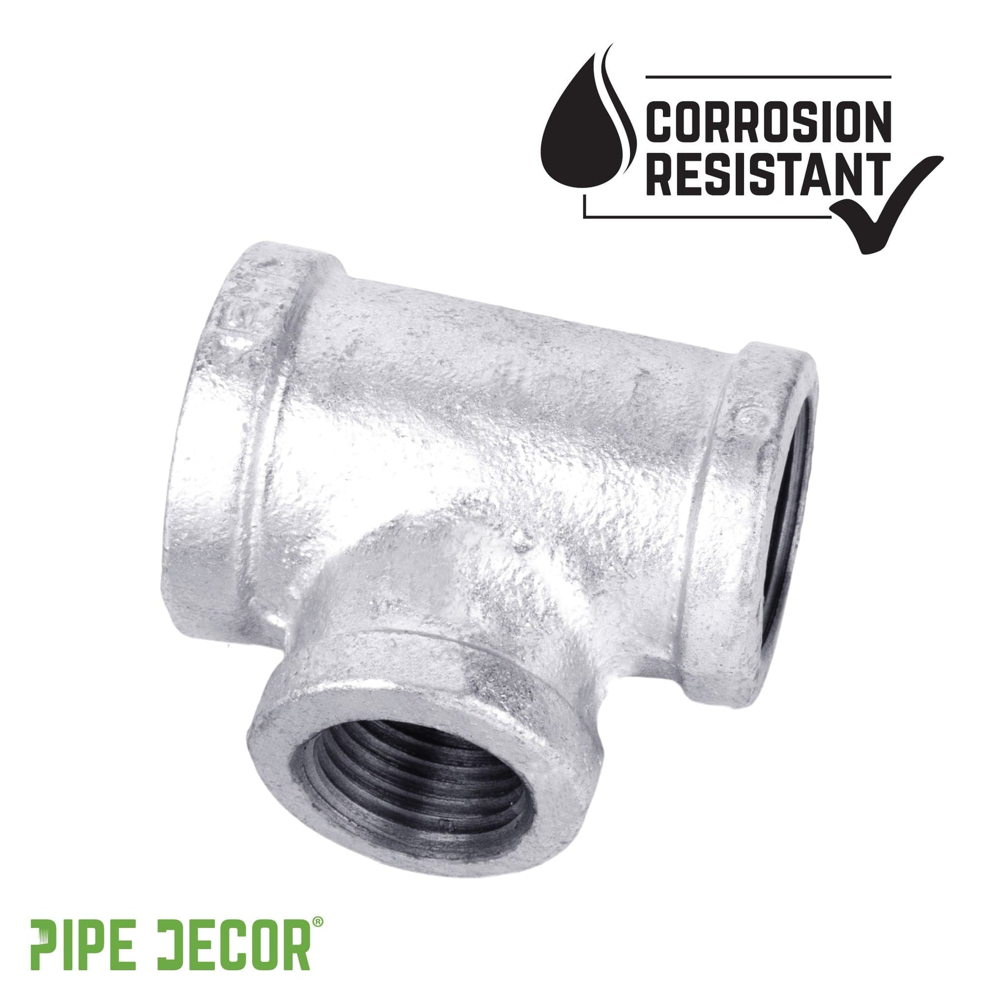 1 in. x 3/4 in. x 1 in. Galvanized Reducing Tee