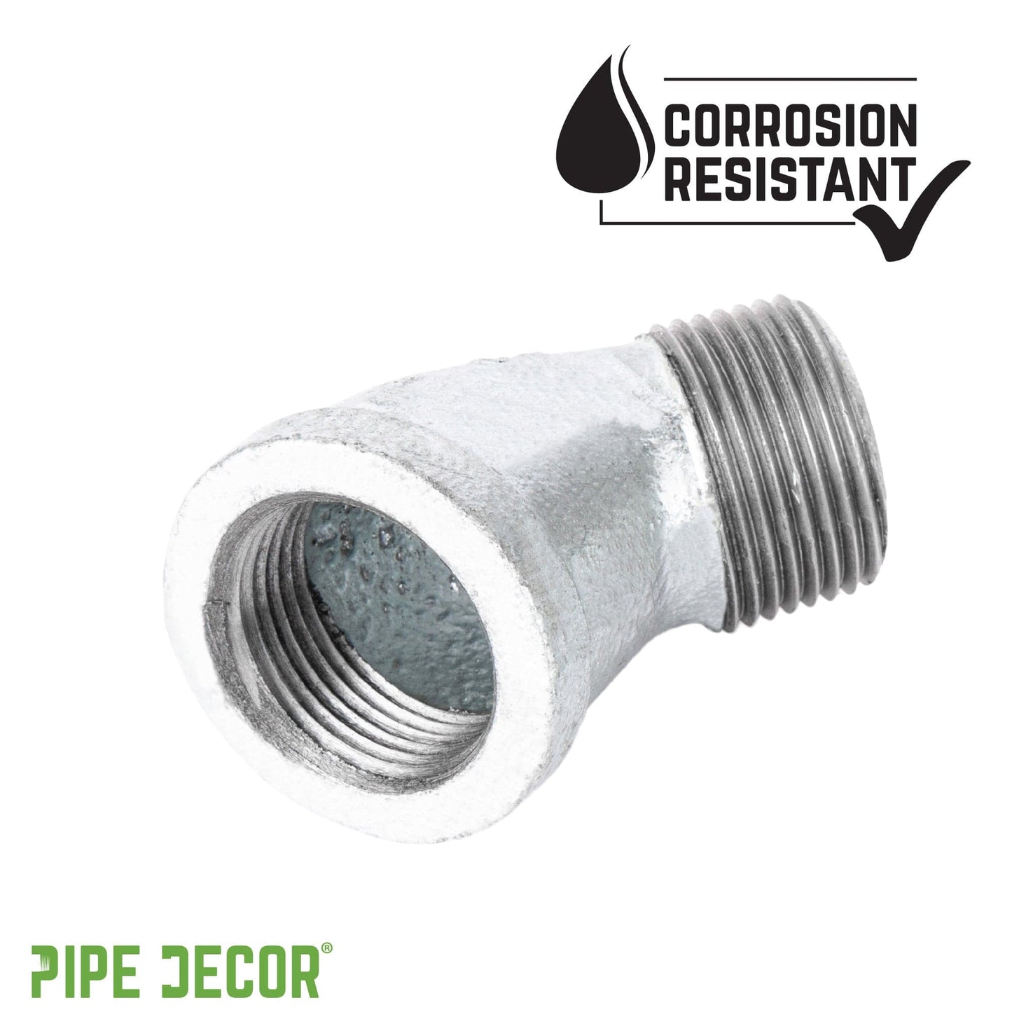 1/4 in. Galvanized Iron 45 Degree Street Elbow