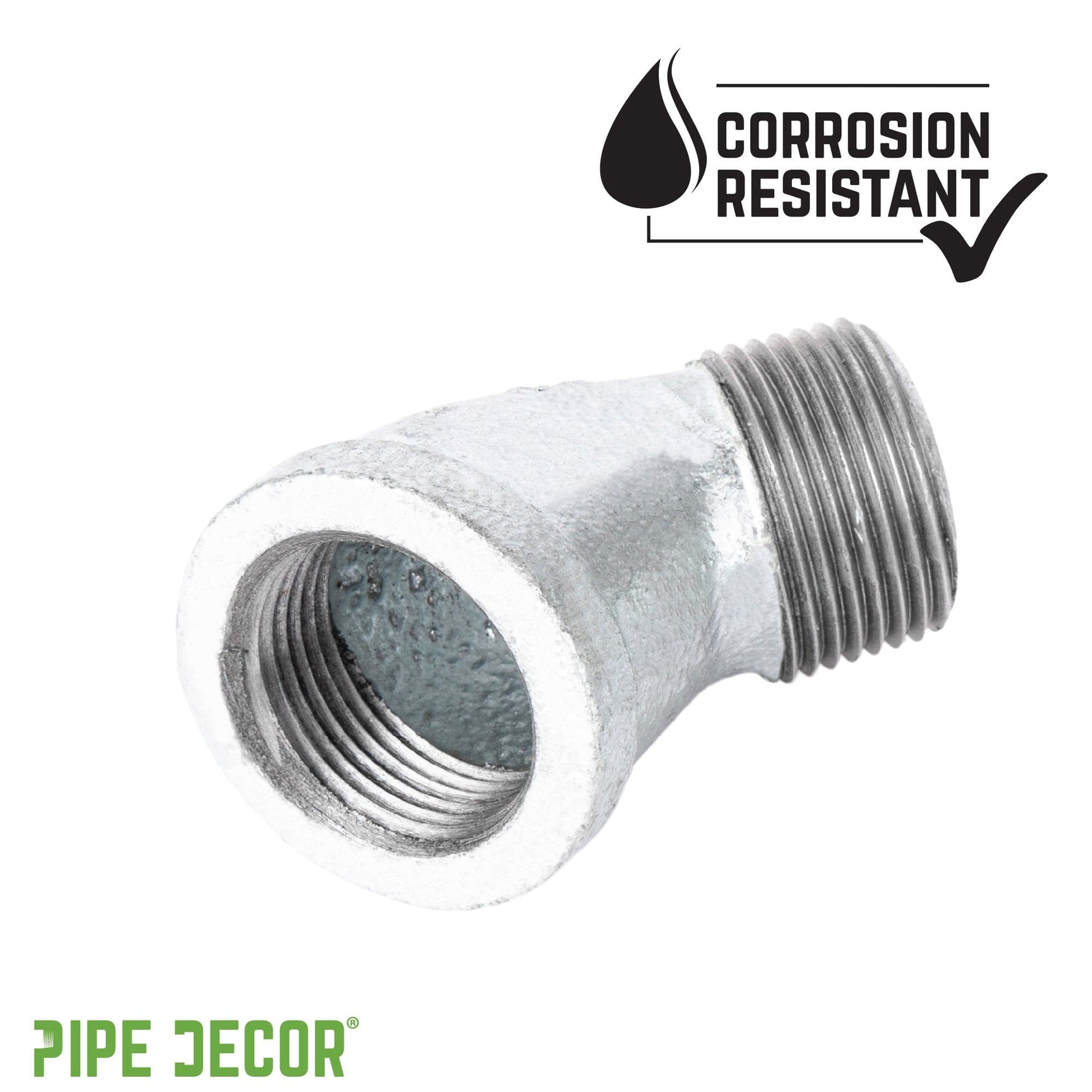 1/4 in. Galvanized Iron 45 Degree Street Elbow