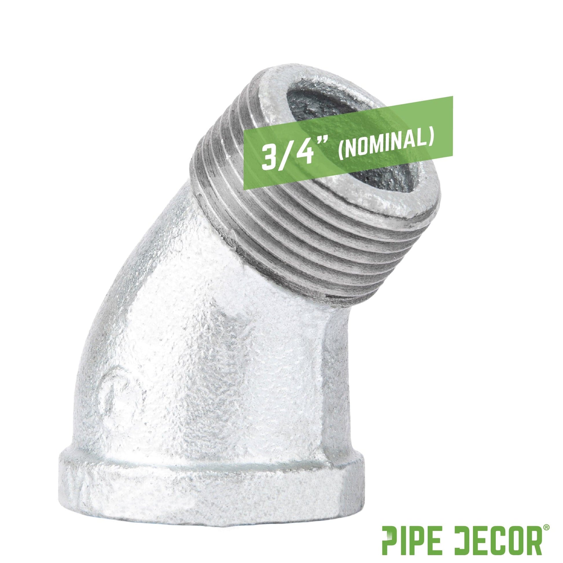 3/4 in. Galvanized Iron 45 Degree Street Elbow