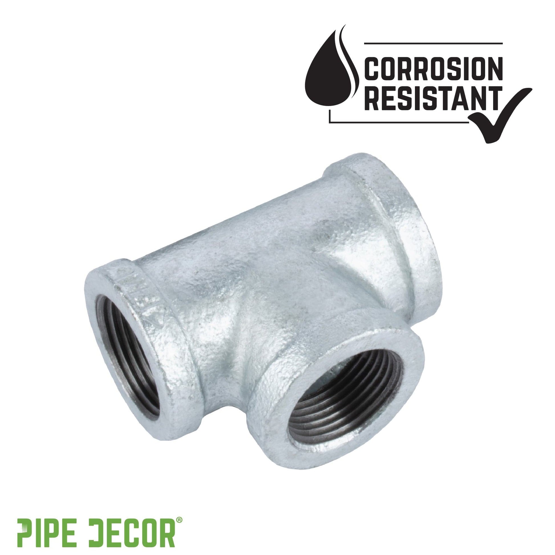 1 1/2 in. Galvanized Iron Tee