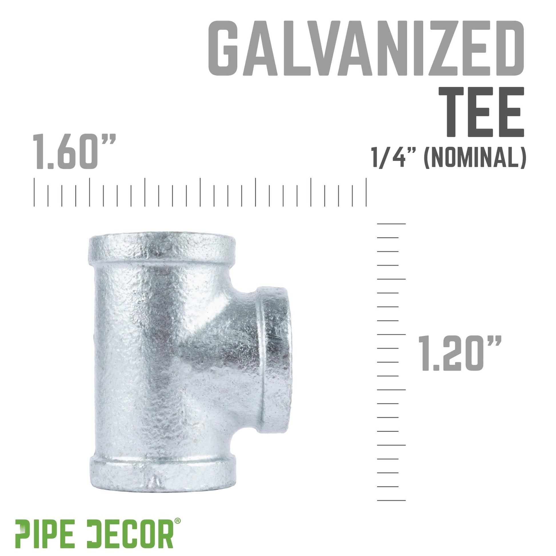 1/4 in. Galvanized Iron Tee