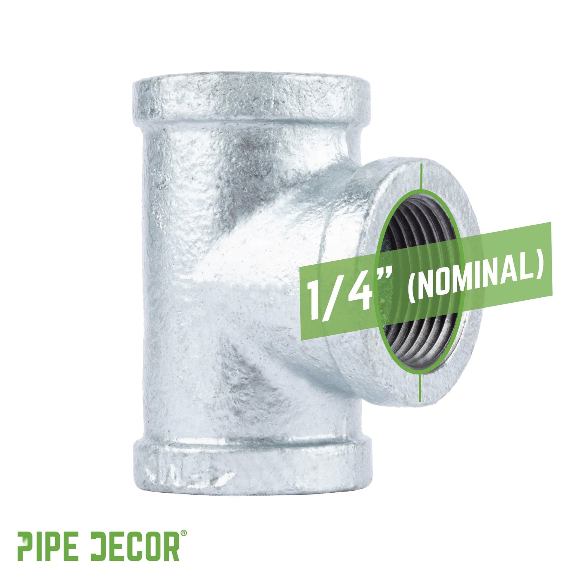 1/4 in. Galvanized Iron Tee