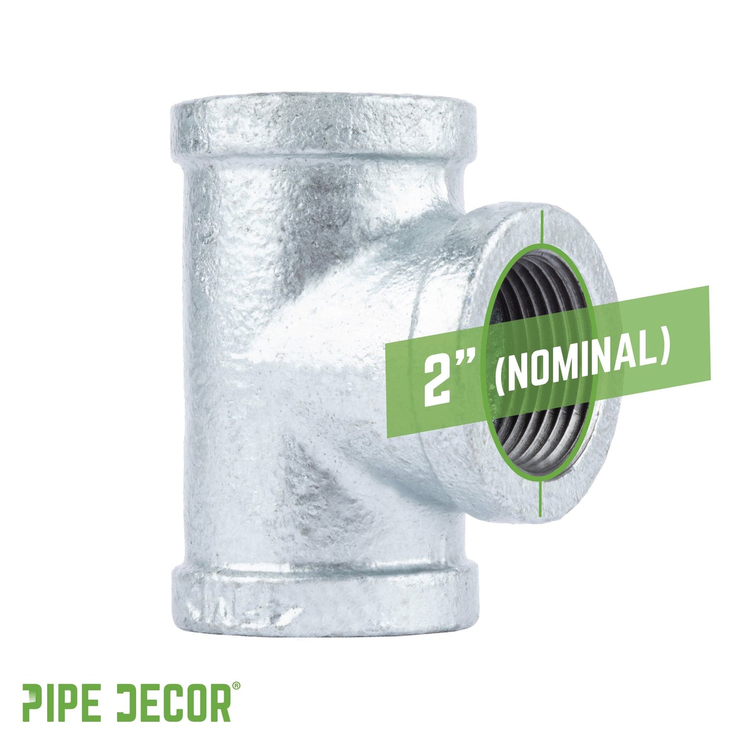 2 in. Galvanized Iron Tee