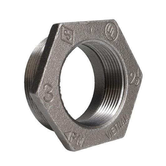 3 in. x 2 1/2 in. Black Bushing