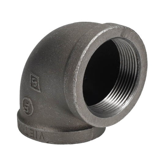 2 1/2 in. Black 90 Degree Elbow