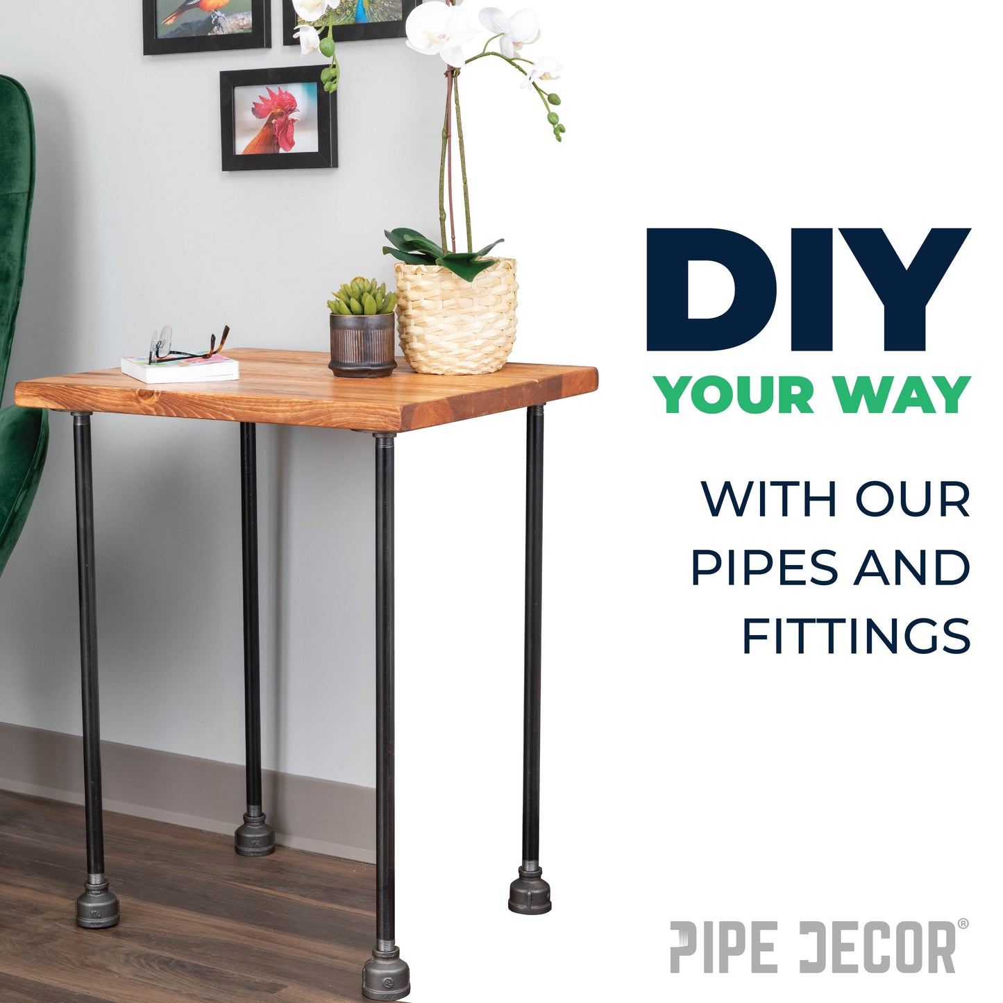 4 in. x 3 in. Black Reducing Coupling