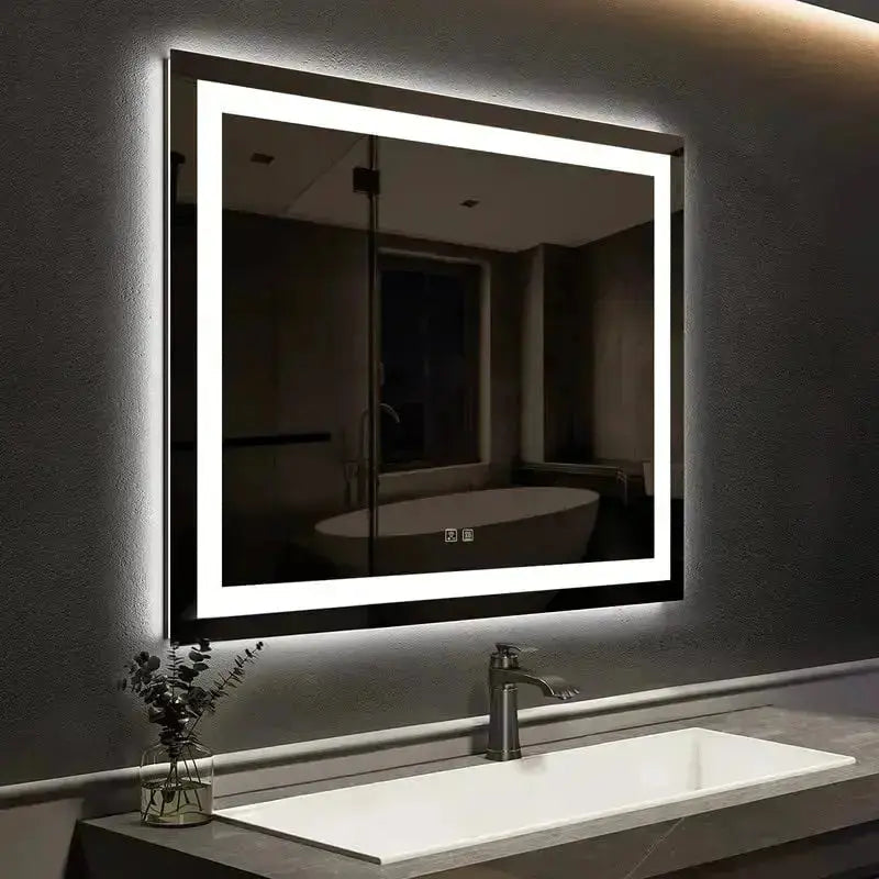 24 x 32  Inch Center Glow LED Bathroom Mirror