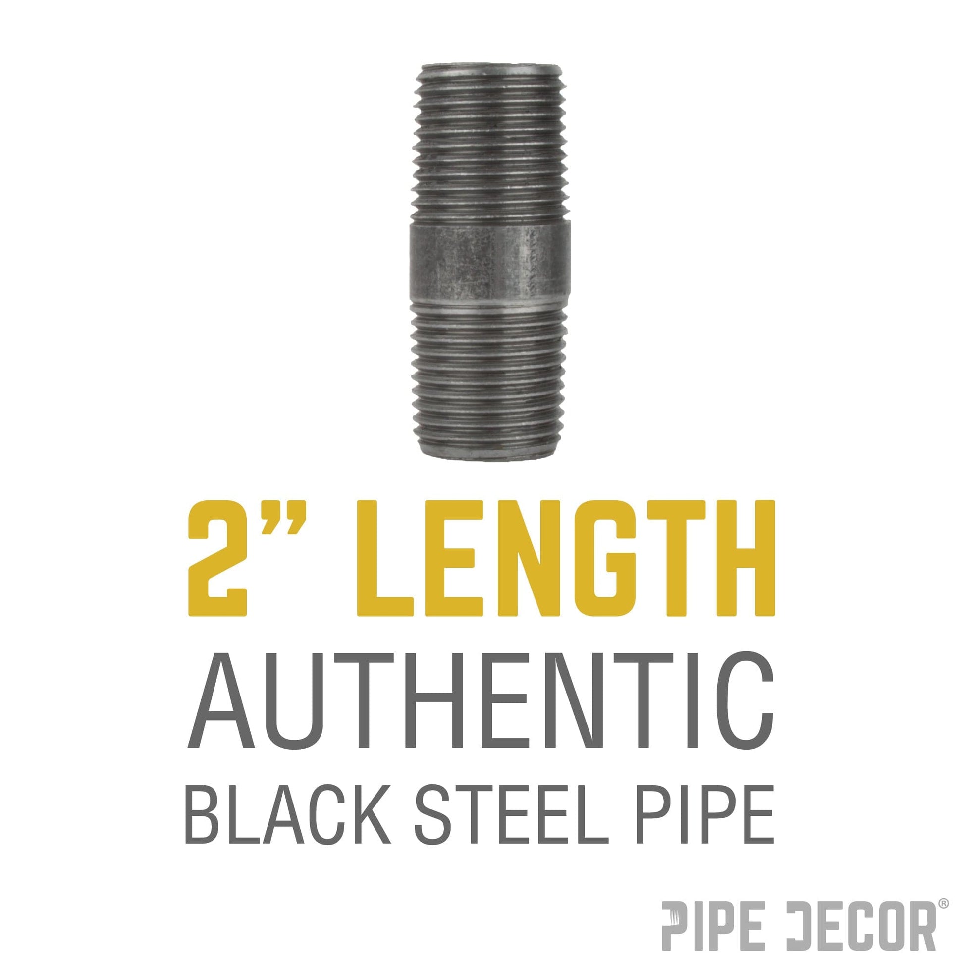 1/2 in. x 2 in. Black Pipe
