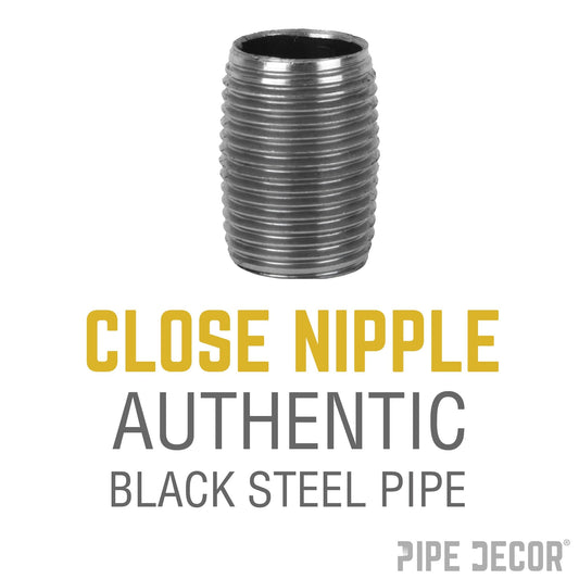 2 in. x Close Black Pipe