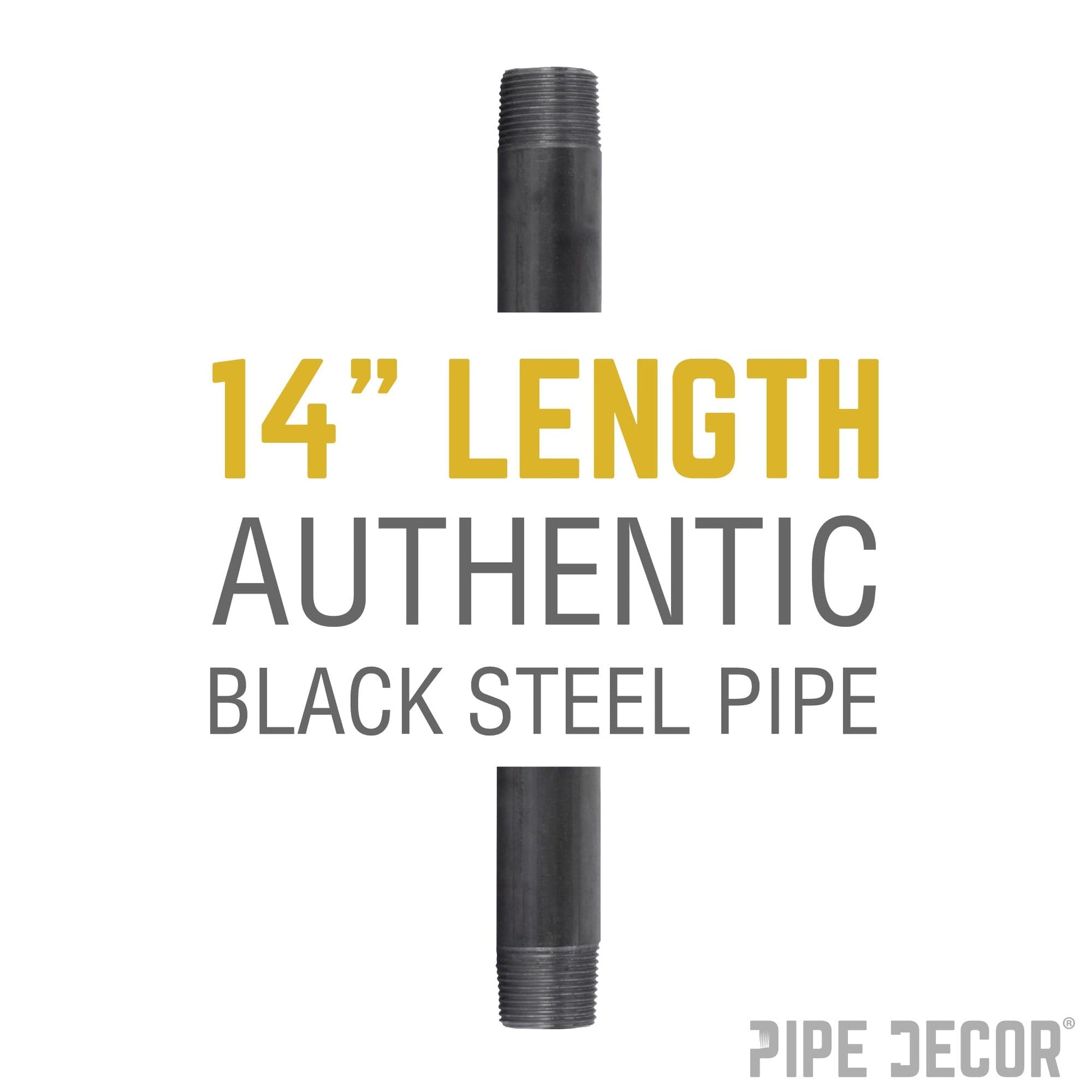 3/4 in. x 14 in. Black Pipe
