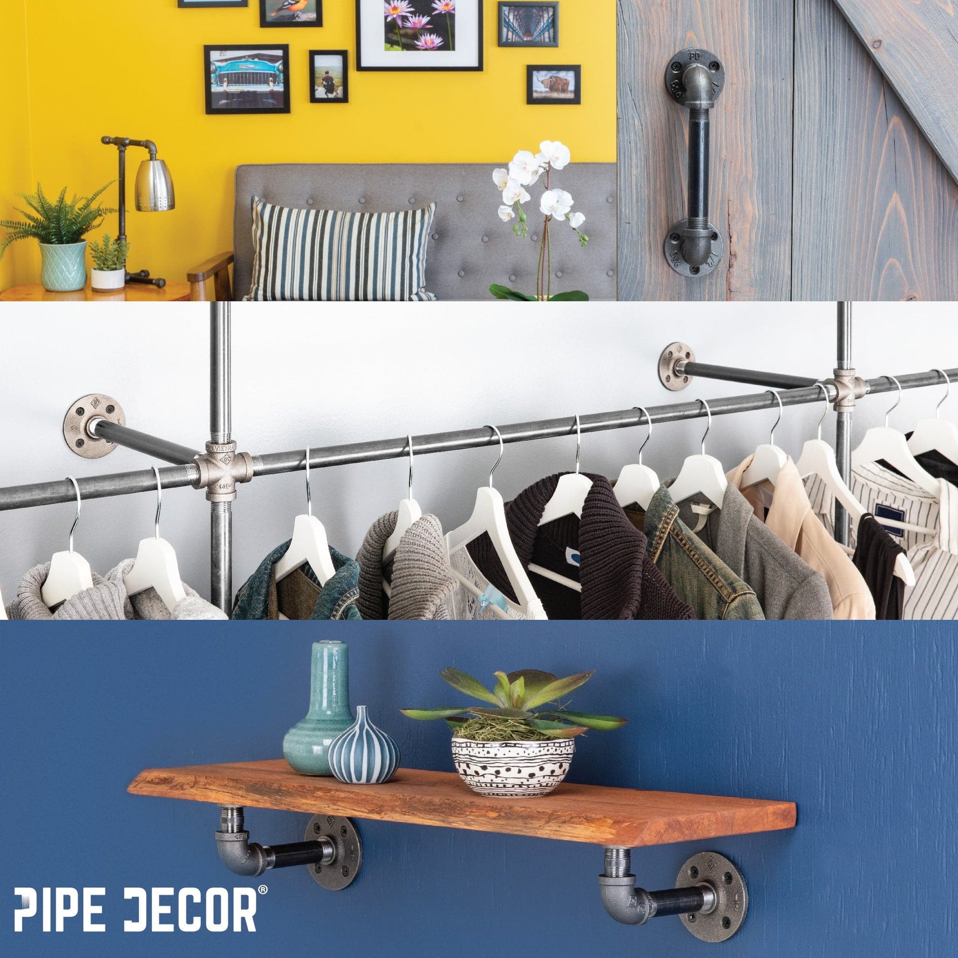 3/4 in. x 18 in. Black Pipe