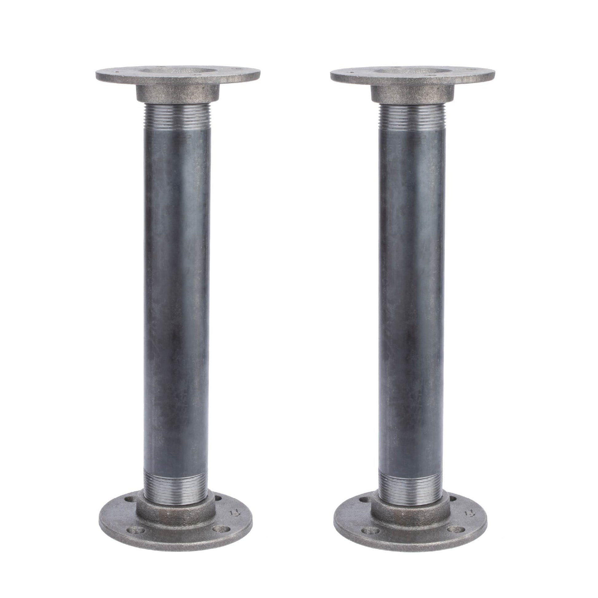 1 1/2 in. x 12 in. Round Flange Pipe Table Legs - 2 Pack