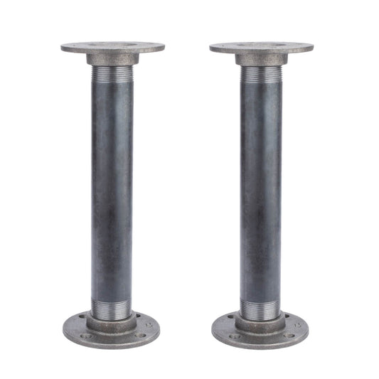 1 1/2 in. x 12 in. Round Flange Pipe Table Legs - 2 Pack