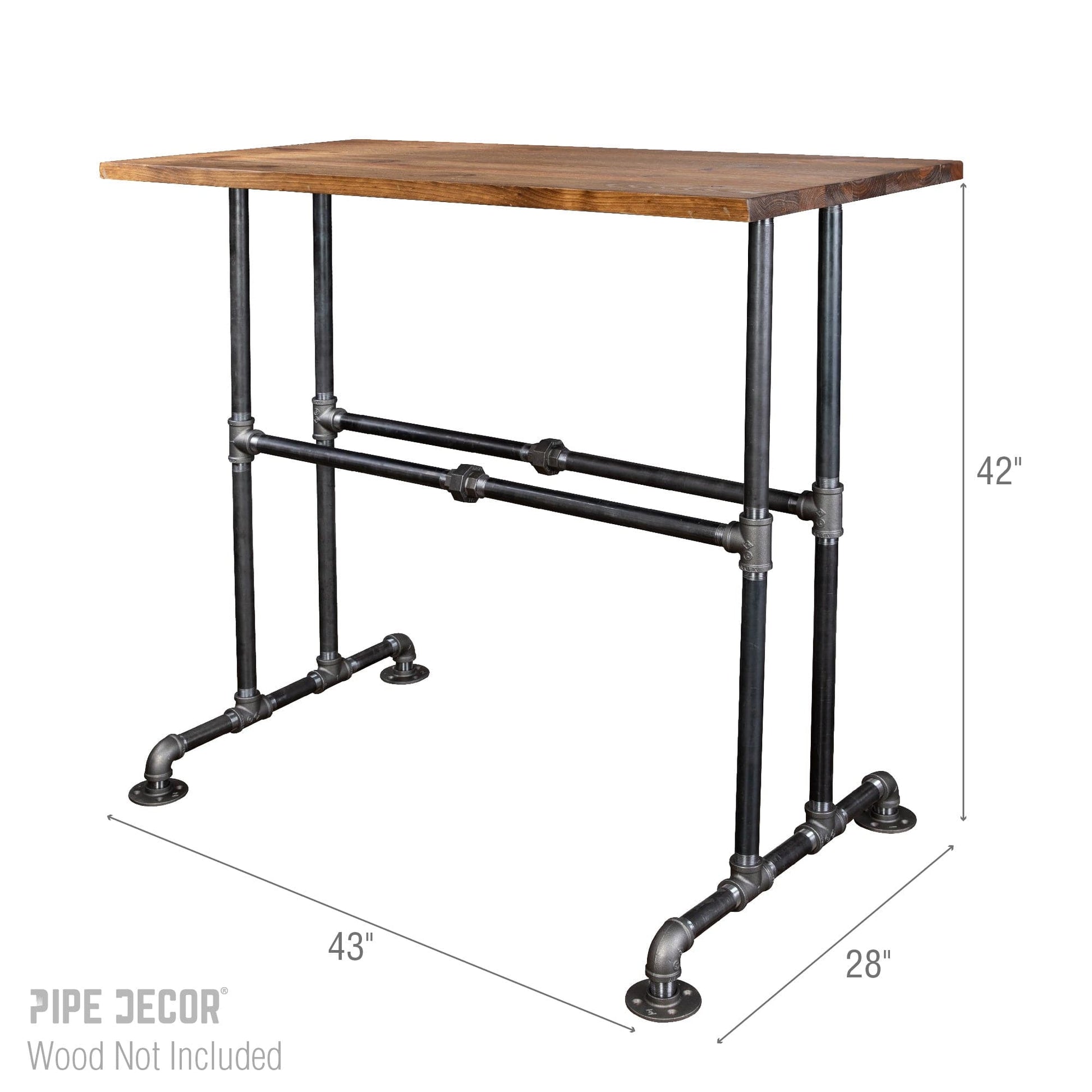 Bridge Bar Height Pipe Table Legs