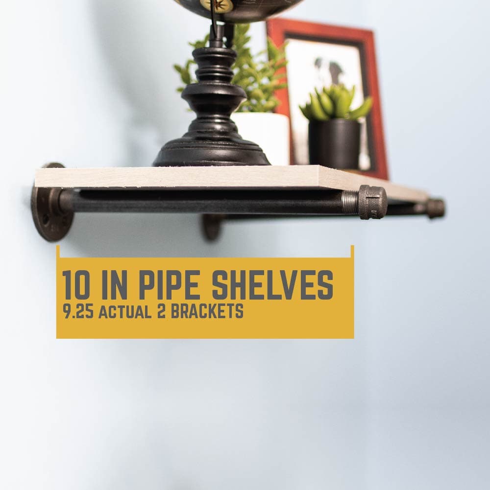 1/2 in. x 10 in. Shelf Bracket Kit, 6 Pack