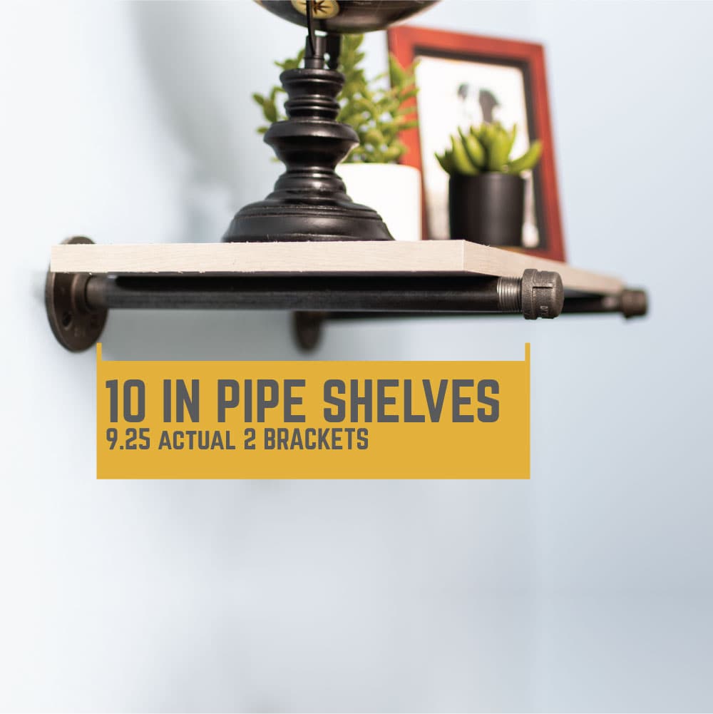 1/2 in. x 10 in. Shelf Bracket Kit, 2 Pack