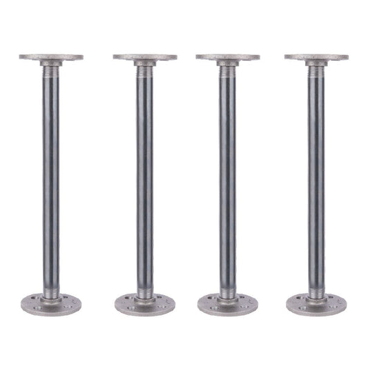 1/2 in. x 12 in. Round Flange Pipe Table Legs - 4 Pack