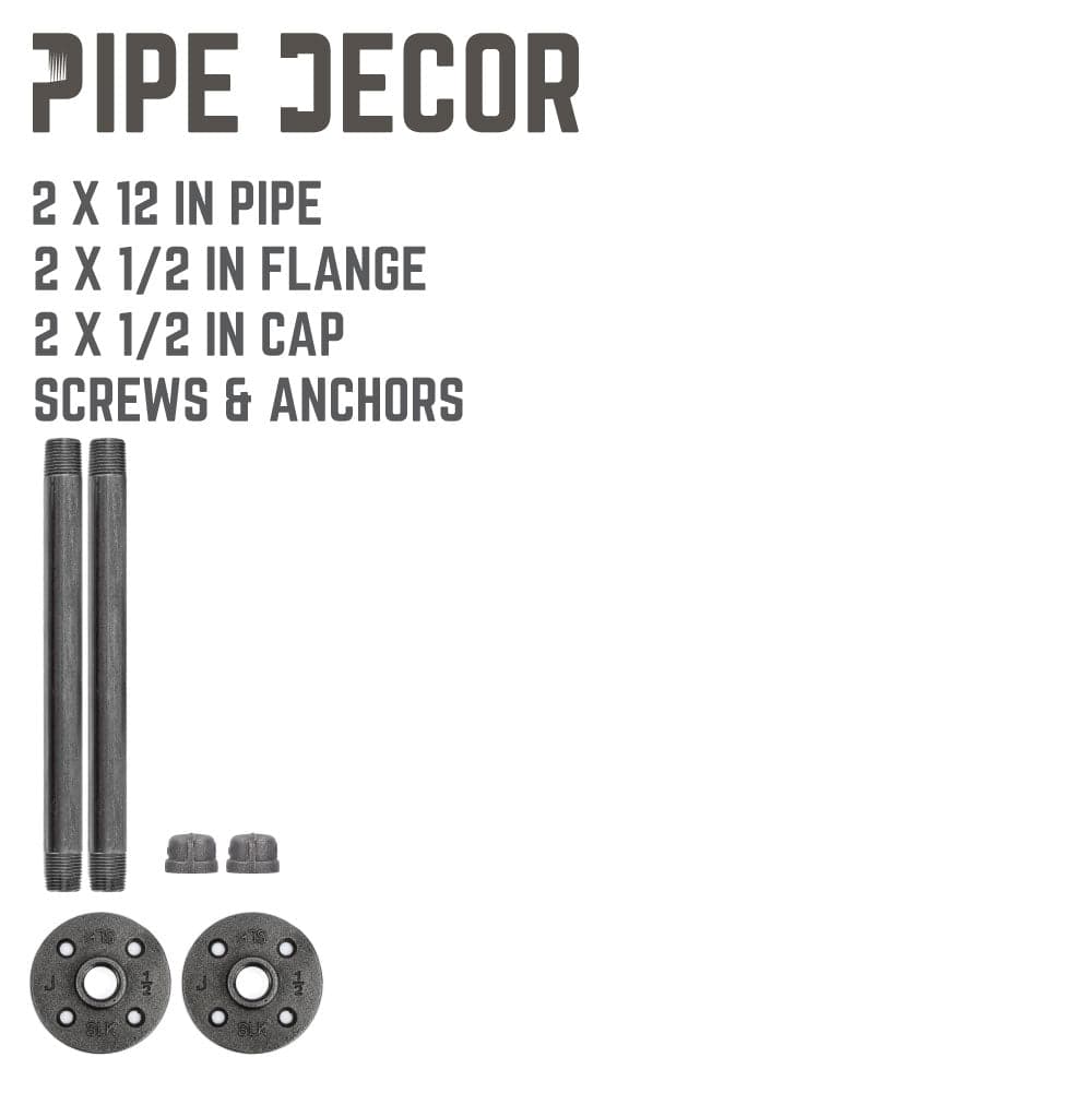 1/2 in. x 12 in. L Shelf Bracket Kit, 2 Pack