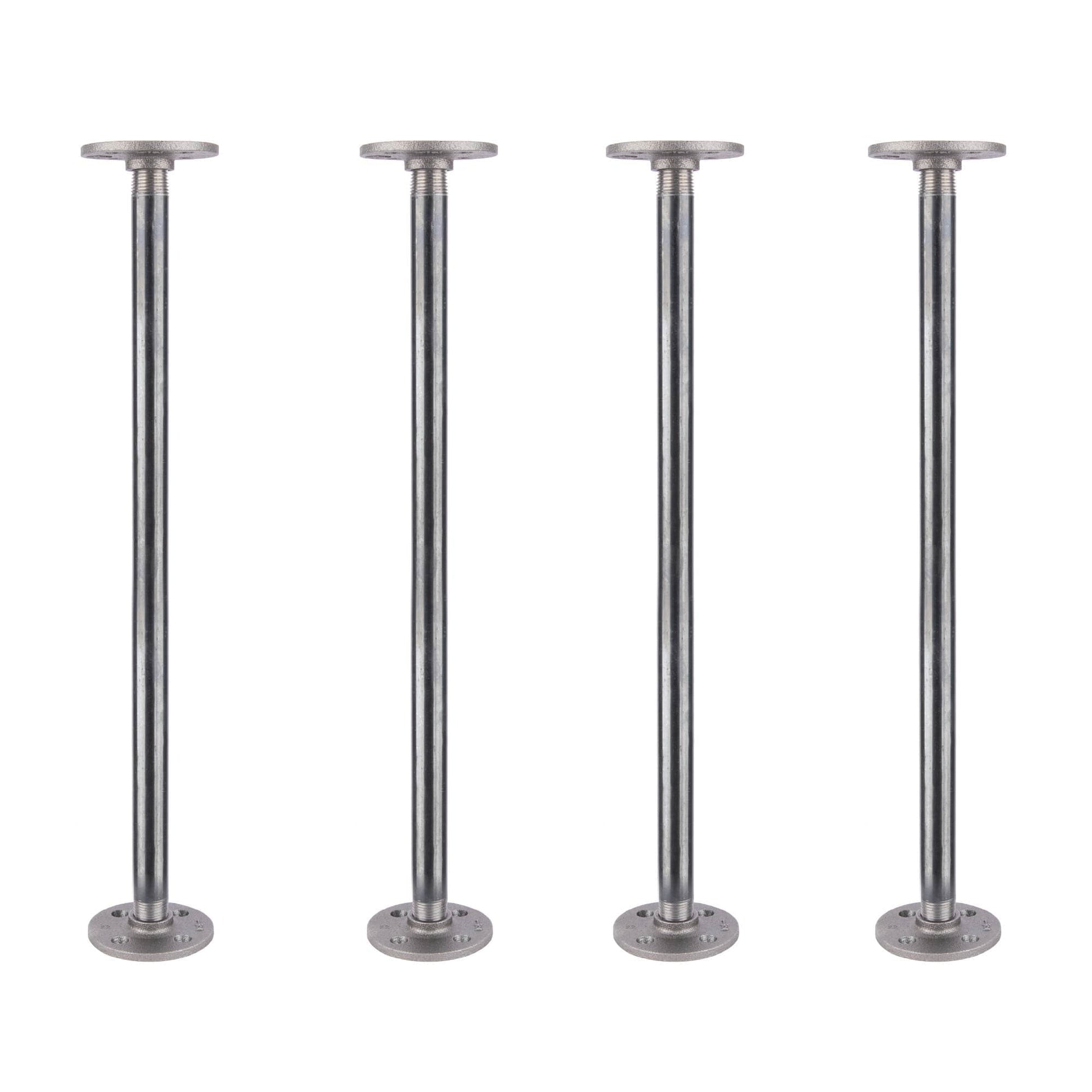 1/2 in. x 18 in. Round Flange Pipe Table Legs - 4 Pack