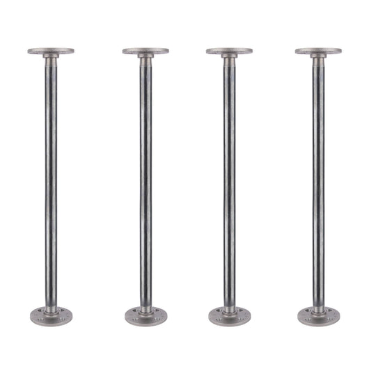 1/2 in. x 18 in. Round Flange Pipe Table Legs - 4 Pack