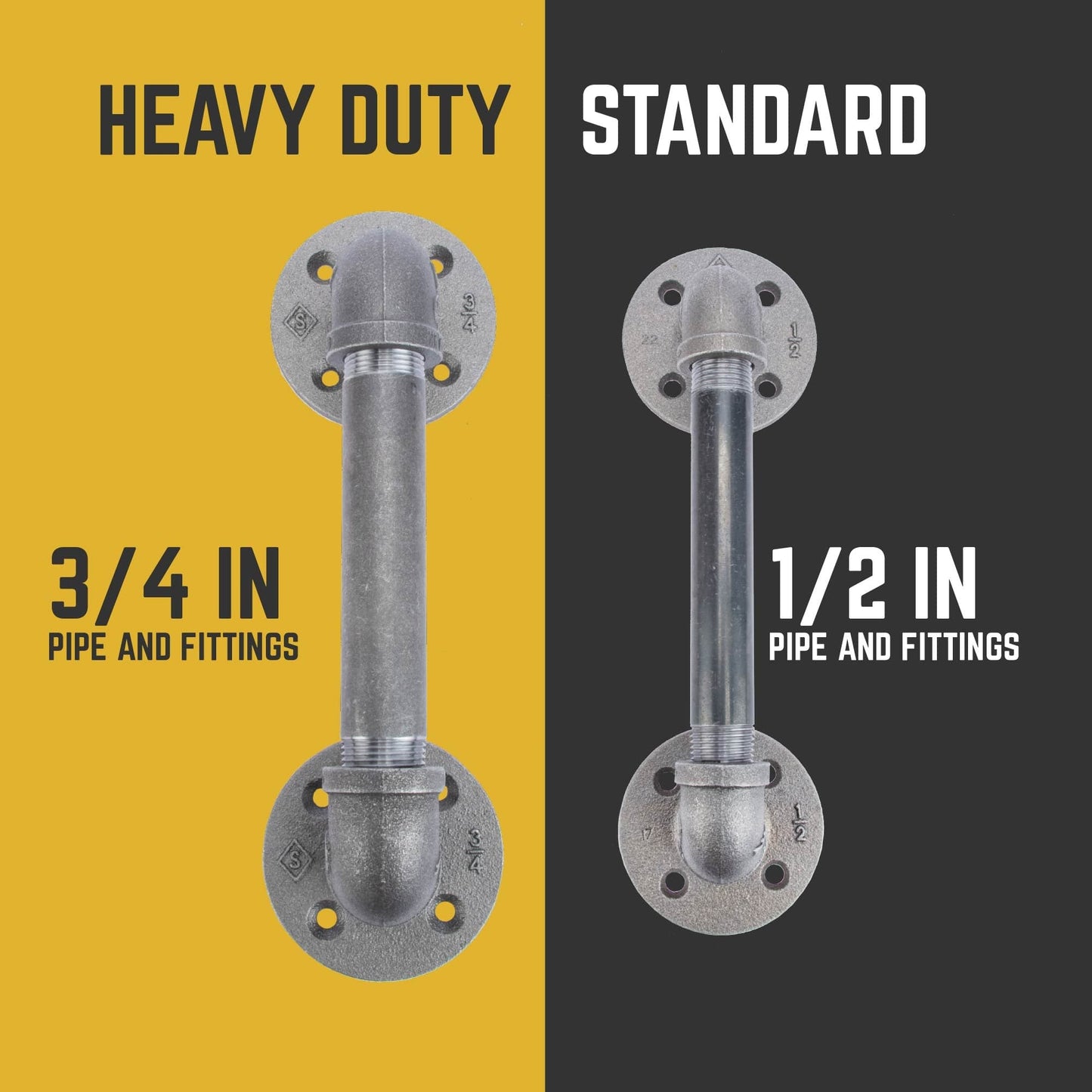 1/2 in. x 6 in. Barn Door Handle - 10.5 in. L