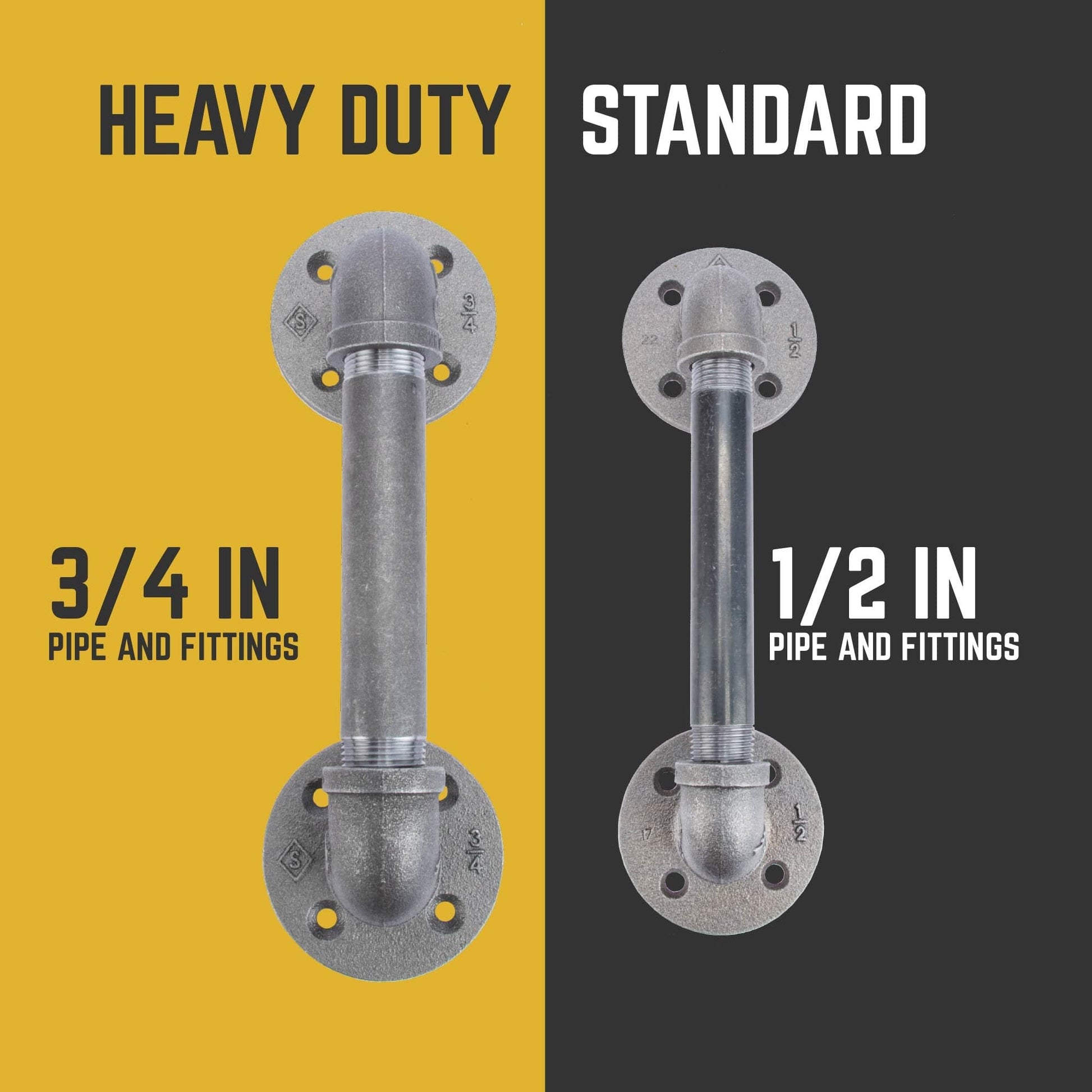 1/2 in. x 6 in. Barn Door Handle - 10.5 in. L