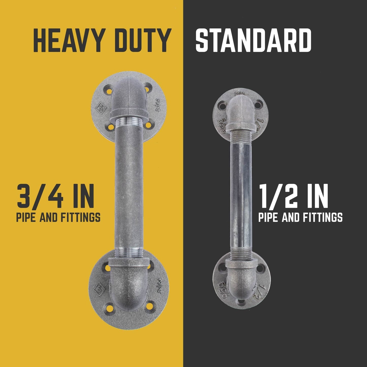 1/2 in. Barn Door Handle - Mini Flange - 9.875 L