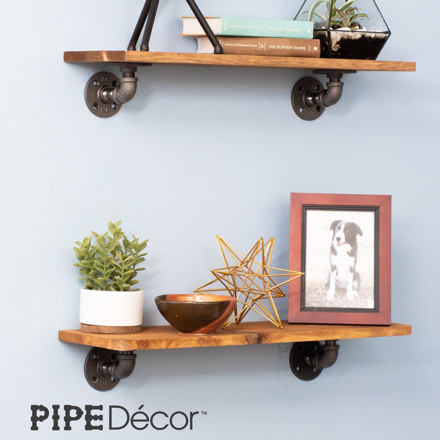 1/2 in. x 3.75 in. Double Flange Shelf Bracket, 4 Pack