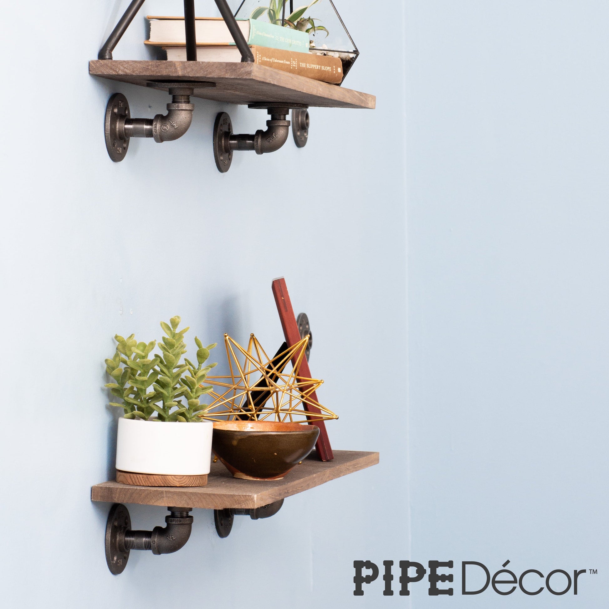 1/2 in. x 3.75 in. Double Flange Shelf Bracket, 4 Pack