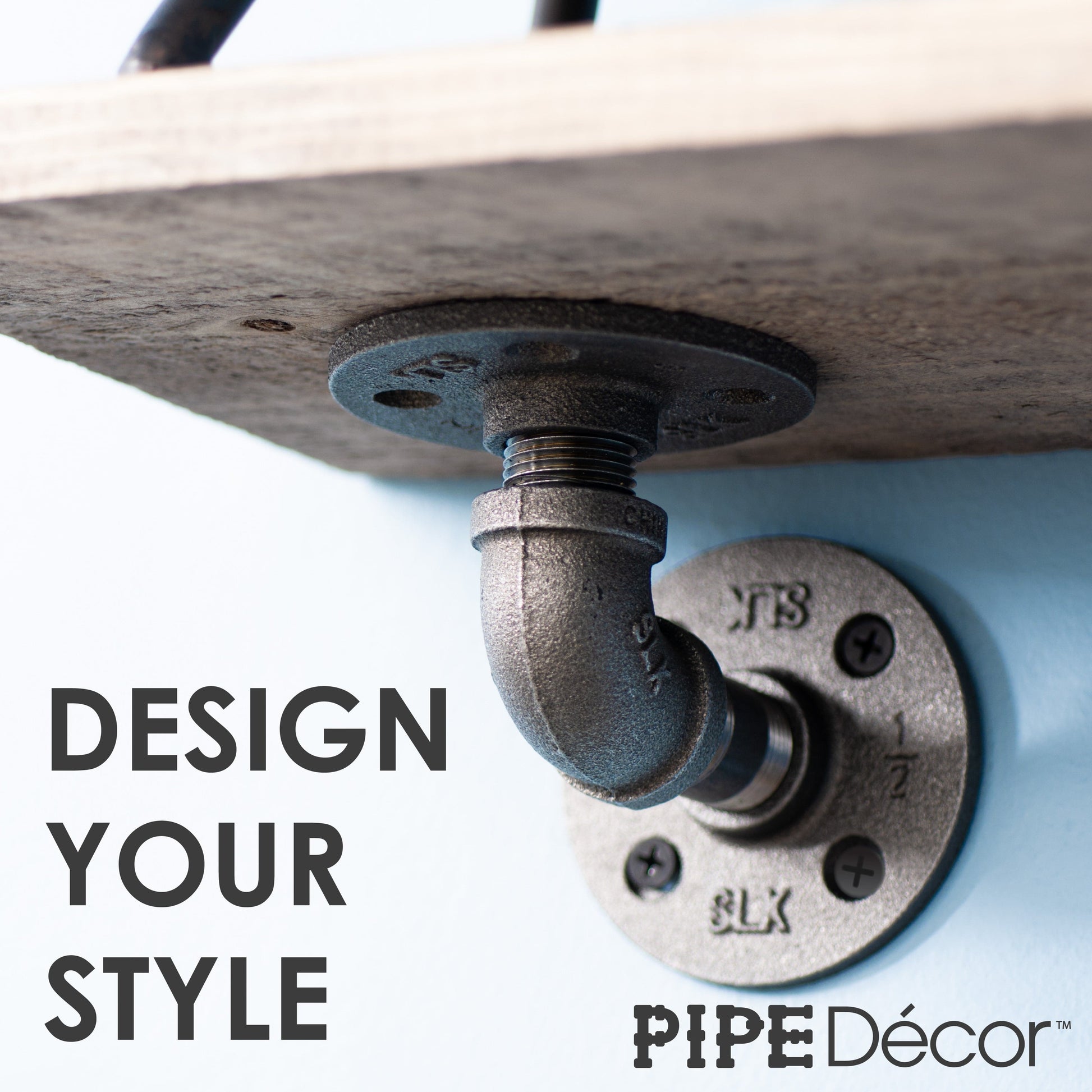 1/2 in. x 3.75 in. Double Flange Shelf Bracket, 4 Pack