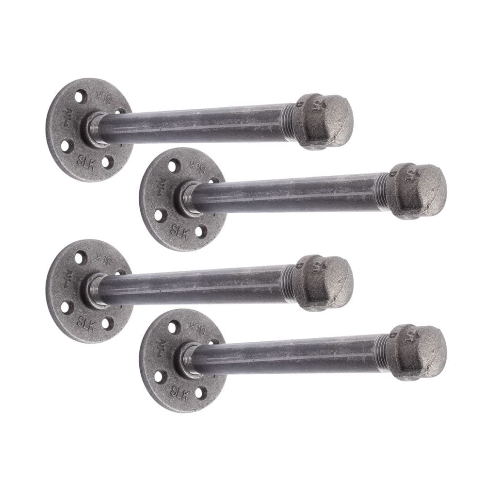 1/2 in. x 8 in. Shelf Bracket Kit, 4 Pack