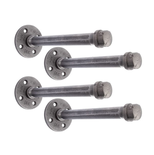 1/2 in. x 8 in. Shelf Bracket Kit, 4 Pack